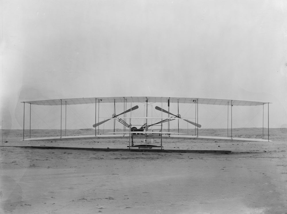 Wright Flyer, December 17th, 1903 Poster Print showcasing historical aviation