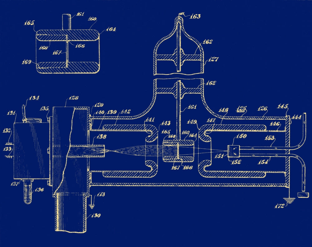 Early Patent for Accelerator 1937 Poster Print showcasing vintage scientific innovation