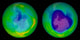 Change in Ozone Hole over South Pole, 1979 to 2008 Poster Print