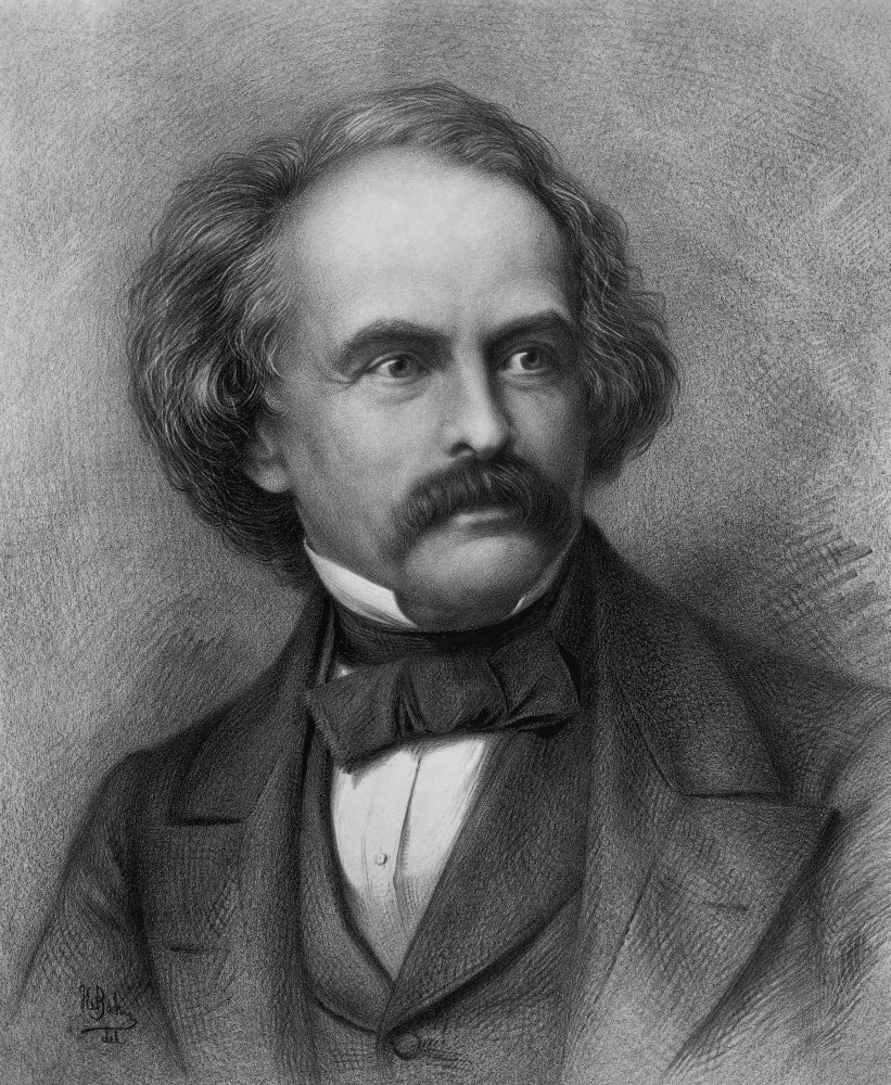 Nathaniel Hawthorne American Author Poster Print