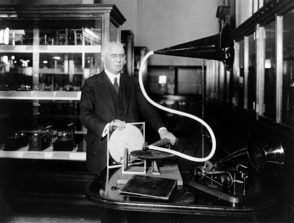 Emile Berliner Poster Print showcasing innovation in communication technology.