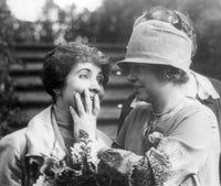 Helen Keller Reading Mrs. Coolidge's Lips 1926 Poster Print