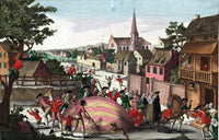 Montgolfier Balloon 'The Globe' Poster Print showcasing early aviation