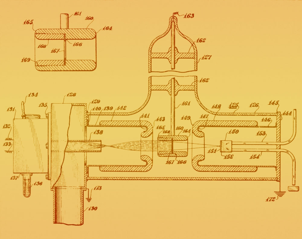 Early Patent for Accelerator Poster Print from 1937 on premium paper.