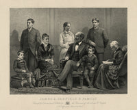 President Garfield with His Family 1881 Poster Print