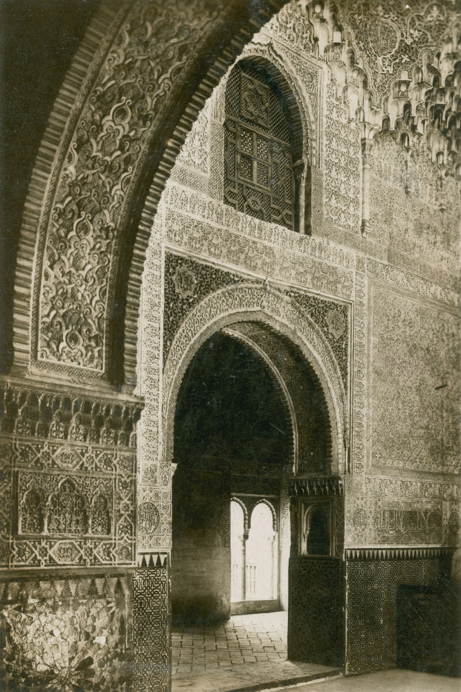 Sala de las dos Hermanas Alhambra Poster Print showcasing intricate architectural details.