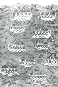 Bireme Sailing Ships 7th Century BC Poster Print showcasing ancient maritime history.