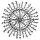 Compass Rose 1607 Poster Print showcasing intricate navigational design.