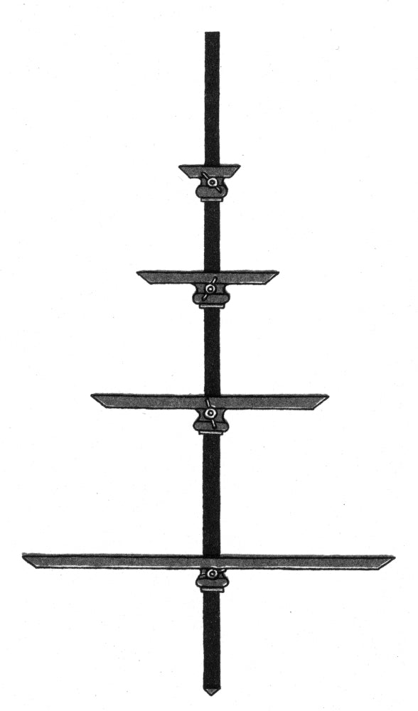 Fore-staff Navigational Instrument Poster Print showcasing detailed illustration.