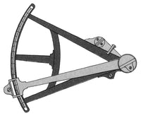 Hadley's Octant Poster Print showcasing a historic navigational instrument.