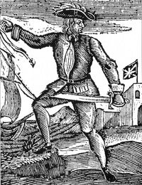 Howell Davis Welsh Pirate Poster Print showcasing pirate lore.