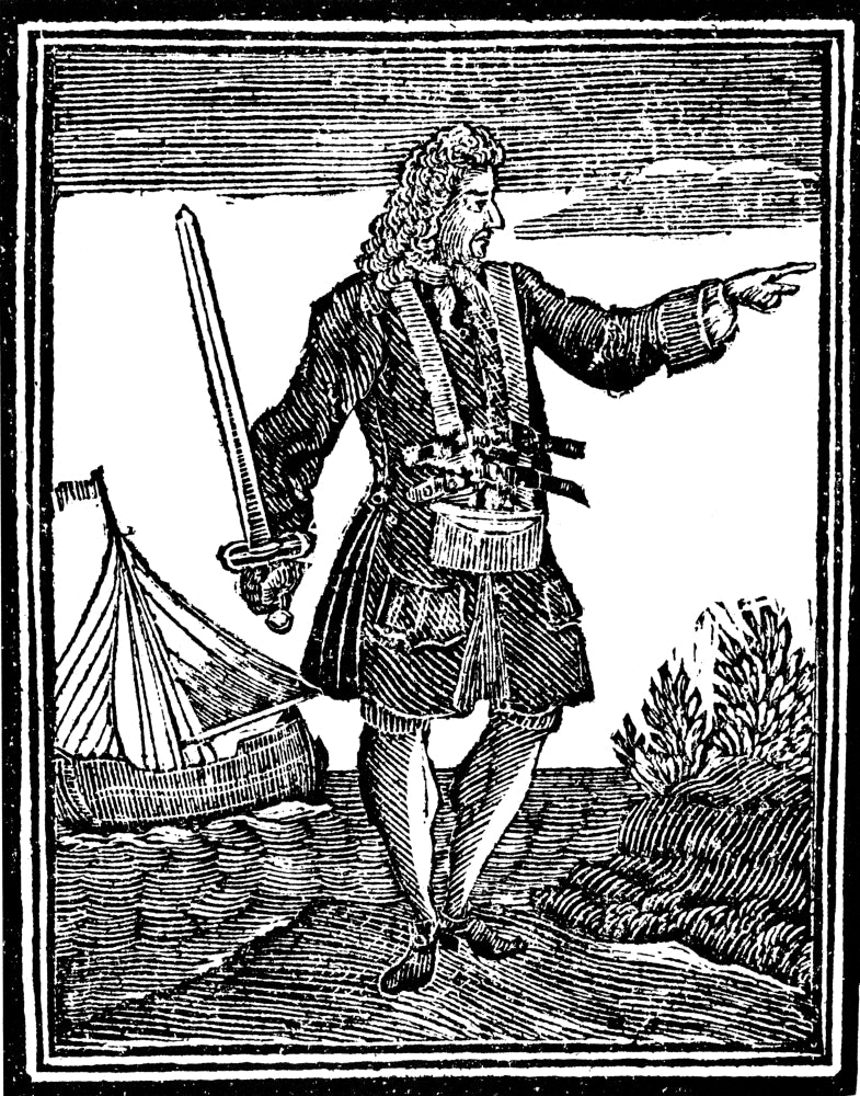 Charles Vane Pirate Poster Print showcasing historical maritime adventure.