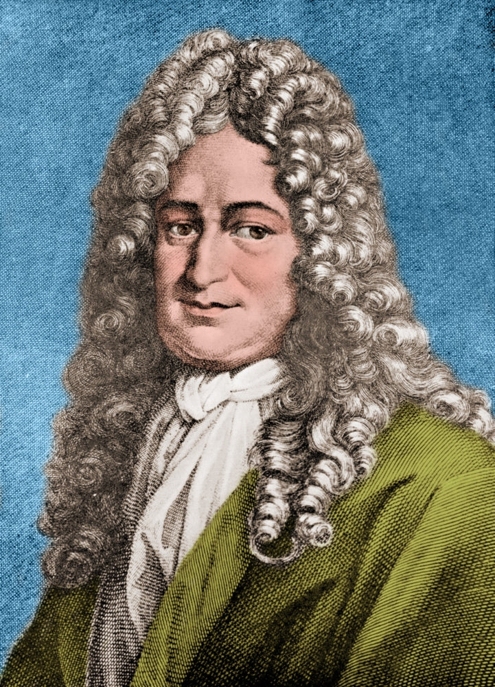 Gottfried Wilhelm Leibniz poster print showcasing the renowned German mathematician.