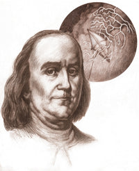 Benjamin Franklin Poster Print by Spencer Sutton - 18x24 size