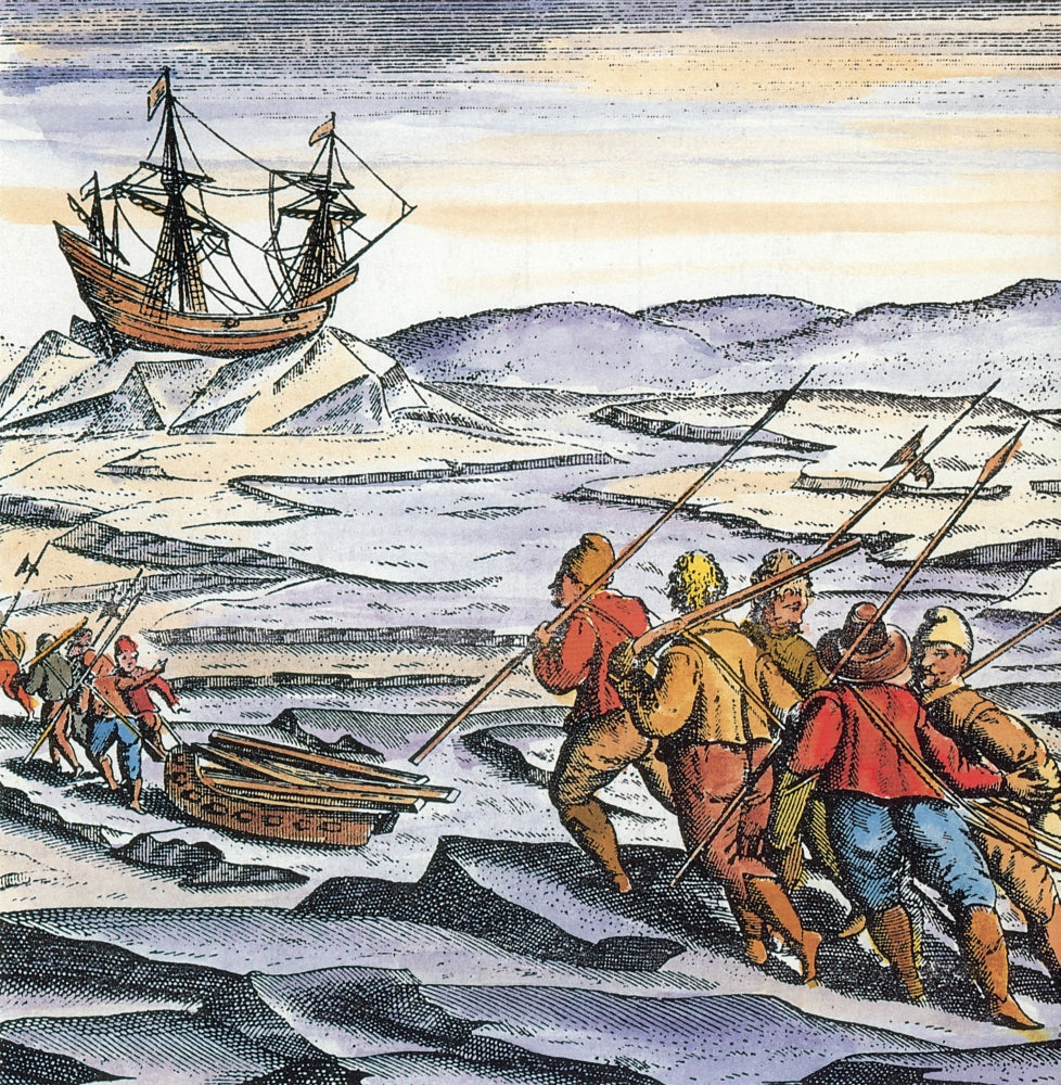 Barents Expedition Trapped in Ice Poster Print from 1596