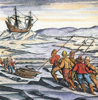 Barents Expedition Trapped in Ice Poster Print from 1596