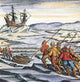 Barents Expedition Trapped in Ice Poster Print from 1596