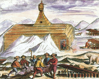 Barents Expedition Wintering in Arctic, 1596 Poster Print
