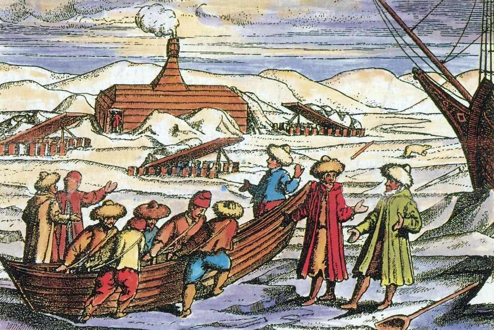 Barents Expedition Wintering in Arctic, 1596 Poster Print