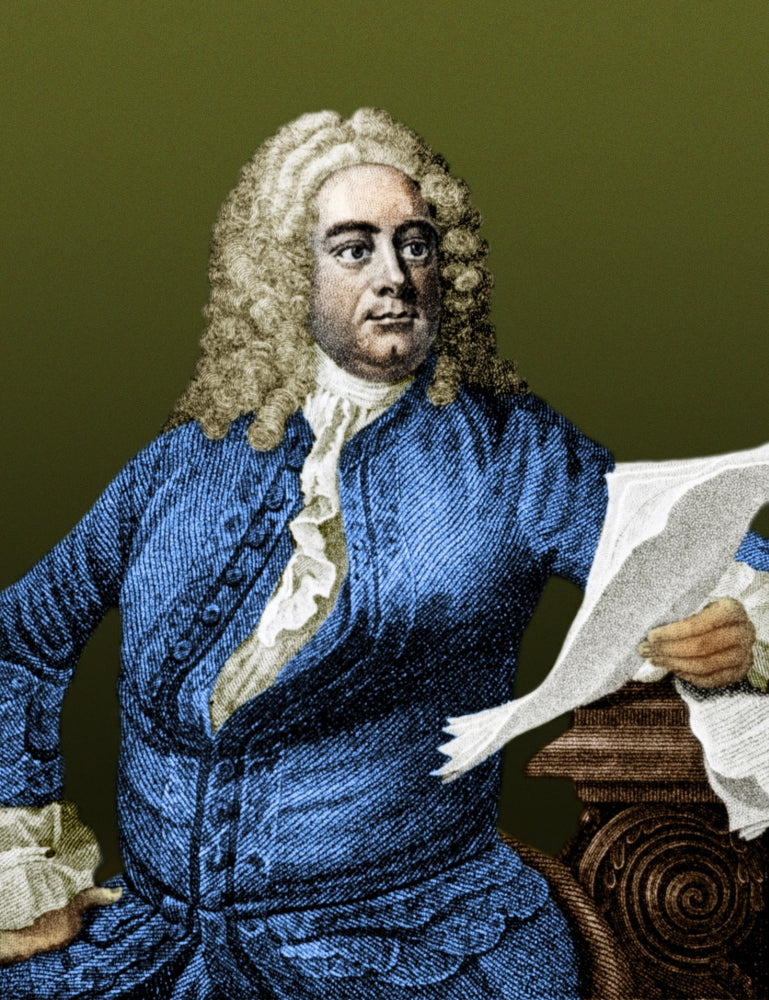 George Handel Poster Print - German Baroque Composer Art