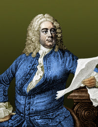 George Handel Poster Print - German Baroque Composer Art