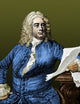 George Handel Poster Print - German Baroque Composer Art
