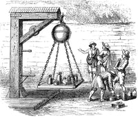 Otto von Guericke Vacuum Experiment Poster Print showcasing scientific history.