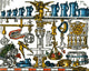 Weights and Measures 1885 Poster Print showcasing scientific measurement history.