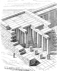Post and Lintel Construction Poster Print showcasing architectural design principles.