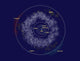 Asteroid Orbits Poster Print by Spencer Sutton showcasing asteroid paths in space.