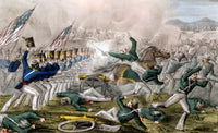 Battle of Churubusco 1847 Poster Print depicting the Mexican-American War.
