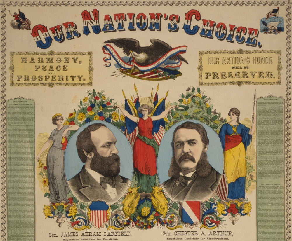 Garfield-Arthur Campaign Poster, 1880 Poster Print by Science Source