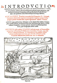 Introductio Geographica Frontispiece 1532 Poster Print by Science Source