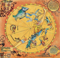 Dürer Star Map 1515 Poster Print showcasing intricate details of the night sky.