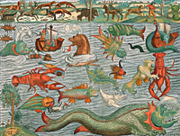 Sea Monsters Poster Print from 1544, available in multiple sizes.