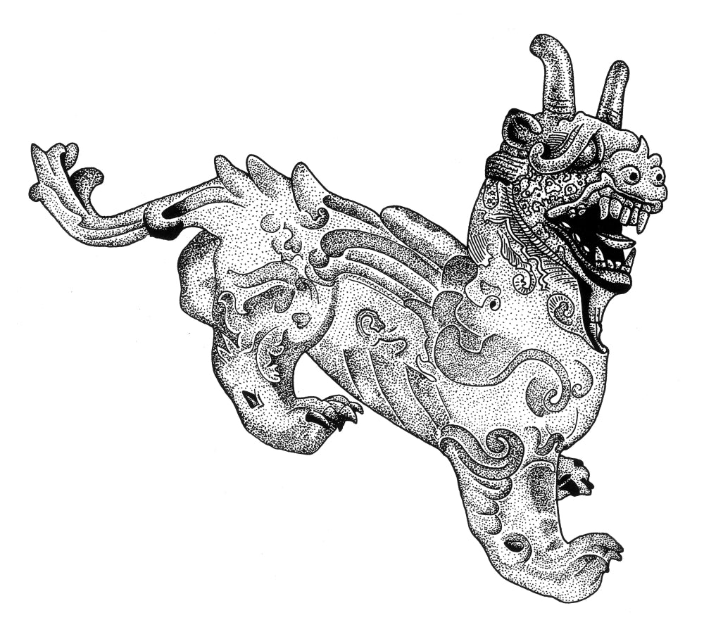 Chimera Legendary Creature Poster Print showcasing mythical imagery.