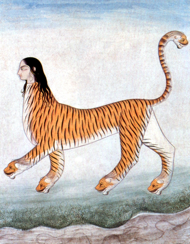 Chimera Legendary Creature Poster Print showcasing a mythical creature.
