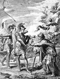 Argonauts Deliver Phineas from Harpies Poster Print