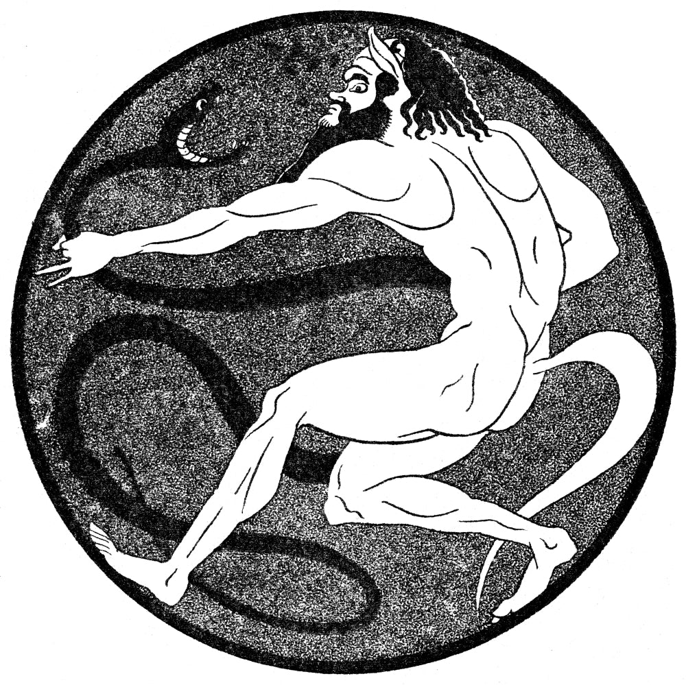 Satyr Legendary Creature Poster Print showcasing mythical art.