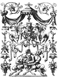 Satyrs Legendary Creature Poster Print featuring mythical satyr figures.