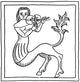 Kentauride Legendary Creature Poster Print featuring a mythical centaur.