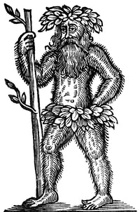 Wild Man Legendary Creature Poster Print showcasing mythical folklore.