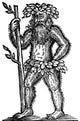 Wild Man Legendary Creature Poster Print showcasing mythical folklore.
