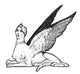 Sphinx Legendary Creature Poster Print showcasing the mythical creature.