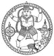 Hanuman Hindu Monkey God Poster Print - Spiritual Artwork