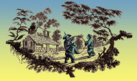 Hoop Rolling Poster Print showcasing basketball art