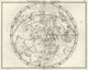 Stereographic Southern Hemisphere poster print showcasing detailed celestial imagery.
