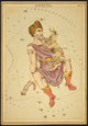 Auriga Constellation Poster Print showcasing detailed celestial artwork.