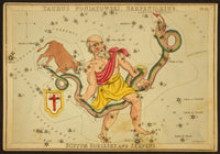 Ophiuchus and Serpens Constellations Poster Print from 1825