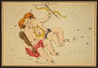 Gemini Constellation Zodiac Sign Poster Print from 1825